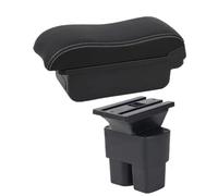 IPEVMLZ Car Armrest For N&issan For NV200 Armrest Box For NV200 Evalia Storage Box Interior Retrofit Parts Car Accessories(A3 Black white NO USB)