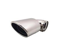 IPEVMLZ Car Exhaust Pipe For N&issan For Qashqai Muffler Exterior End Tail Pipe Outlet Dedicated Exhaust Tip Tail Frame Accessories(Silver,Single tube)