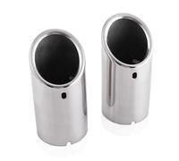 IPEVMLZ Car Styling For VW For Jetta MK6 1.4T For Golf 6 For Golf 7 MK7 1.4T Stainless Steel Exhaust Muffler Tip Pipe Auto Accessories(Silver)