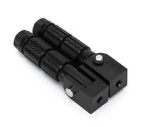 IPEVMLZ CNC Aluminum Motorcycle Part 2 Pcs M8 Universal Motorcycle Motor Bike Folding Footrests Footpegs Foot Rests Pegs Rear Pedals Set