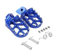 IPEVMLZ CNC Foot Pegs Footpeg Pedals FootRest For Y&amaha YZ 65 85 125 250 125X 250X 250FX 450FX WR 250F 450F YZF WRF 250 450(Blue pin)