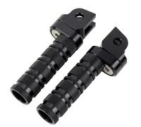 IPEVMLZ CNC Motorcycle Front Foot Pegs Footrest Adjustable Foot Rests For CBR1000RR 600RR CBR500R CBR600F MSX125 CB50R CB500 CB900F(BLACK)