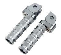 IPEVMLZ CNC Motorcycle Front Foot Pegs Footrest Adjustable Foot Rests For CBR1000RR 600RR CBR500R CBR600F MSX125 CB50R CB500 CB900F(Silver)