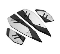 IPEVMLZ Foot Panels For Y&amaha For XMAX 125 250 300 400 Footboards Rests Feet Aluminum Foot Pegs Panel Step Floor Footrest Pad(Silver)