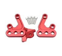 IPEVMLZ Foot Pegs Fixing Bracket Mount Support Electric Motorcycle For Surron For Light Bee X S For Segway X160 X260(Red Left Right)
