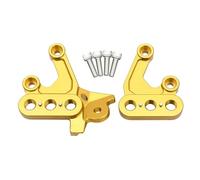 IPEVMLZ Foot Pegs Fixing Bracket Mount Support Electric Motorcycle For Surron For Light Bee X S For Segway X160 X260(Gold Left Right)