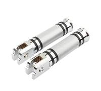 IPEVMLZ Foot Pegs Motorcycle Front Rear Footrests Knurled Footpegs Pedals For Harley For Softail Fat Boy For Street Bob For Sport For Glide(Chrome,Front)