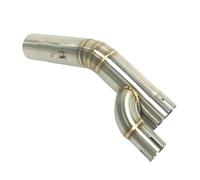 IPEVMLZ For B&MW S1000RR 2017 2018 60.5mm Motorcycle Middle Link Pipe Exhaust Tube Stainless Steel Exhaust Connection Pipe Modification Accessories