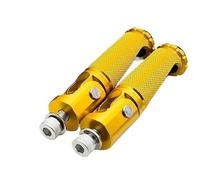 IPEVMLZ For B&MW S1000RR Motorcycle Folding Footrests Footpegs Foot Rests Pegs Aluminum CNC Universal Rear Pedals Rearset Set(Gold)