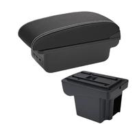 IPEVMLZ For C&hevrolet For NIVA Armrest Retrofit Parts Car Armrest Box Storage Box Car Interior Accessories USB Interface(B3 Black white 3USB)