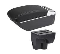 IPEVMLZ For C&hevrolet For Sail 3 For Aveo Car Armrest Central Storage Box Retrofit Parts Car Accessories(D3 white line 7USB)