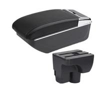 IPEVMLZ For C&hevrolet For Sail 3 For Aveo Car Armrest Central Storage Box Retrofit Parts Car Accessories(B2 black line NO USB)