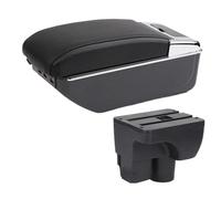 IPEVMLZ For C&hevrolet For Sail 3 For Aveo Car Armrest Central Storage Box Retrofit Parts Car Accessories(D2 black line 7USB)