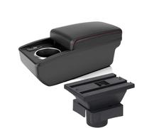 IPEVMLZ For Citroen For Sega Car Armrest Box Interior Modification Large Storage Space With USB(B1 Red line 6 usb)