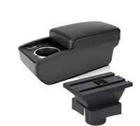 IPEVMLZ For Citroen For Sega Car Armrest Box Interior Modification Large Storage Space With USB(B2 Black line 6USB)