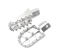 IPEVMLZ For CRF70 CRF110 XR50 XR70 XR110 Apollo 110Coleman CT200U KAYO SSR M2R Universal CNC Colorful Footpeg Footrest Foot Pegs(Silver)