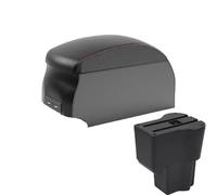 IPEVMLZ For Daihatsu For Sirion For Materia 2016 2017 2018 2019 2020 2021 Car Armrest Box Central Store Content Storage Box(B1 Black Red double)