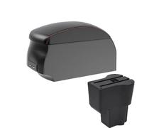 IPEVMLZ For Daihatsu For Sirion For Materia 2016 2017 2018 2019 2020 2021 Car Armrest Box Central Store Content Storage Box(A1 Black Red single)