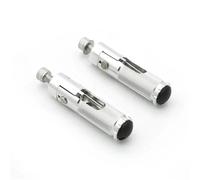 IPEVMLZ For Ducati For Monster 696 796 1100 S2R S4R S4RS Motorcycle Footpeg Pedal Footrest Foot Pegs Universal 8mm Foot Peg Rear Set(Silver)