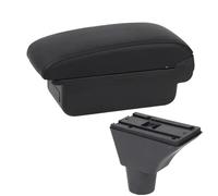 IPEVMLZ For Fiat For Panda For PANDA II Car Armrest Box Cup Holder USB Interface Interior Car-styling(A2 black line No USB)