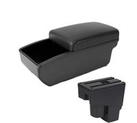 IPEVMLZ For Fit For Jazz 1 Car Armrest 2003 2004 2005 2006 2007 Arm Storage Box Car Accessories(B2 Black Storage box)