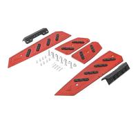 IPEVMLZ For Forza350 For FORZA 350 125 NSS 350 Motorcycle Accessories Footrest Footboard Step Footpad Pedal Plate Foot Pegs(RED)