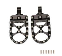 IPEVMLZ For Harley For Sportster XL 883 1200 For Dyna For Street Bob For Bobber Motorcycle Foot Pegs Wide Fat Footrests Pedals W/Shifter Pegs(BLACK)