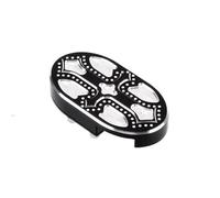 IPEVMLZ For Harley For Sportster XL883 XL1200 1200 For V-Rod For Street For Night Rod Motorcycle Footpeg Pedal Cover CNC Brake Pedal Pad(Black Silver)