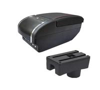 IPEVMLZ For Hyundai For Accent For Tagaz Car Armrest Box,Interior Parts Center Storage Box(E red line 9USB)