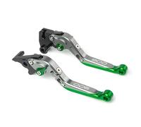 IPEVMLZ For Kawasaki Z900 Z 900 2017 2018 2019 2020 2022 2023 2024 Motorcycle Adjustable Folding Retractable Brake Lever Clutch Lever Clutch(Titanium Green)