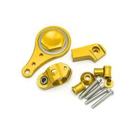 IPEVMLZ For Kawasaki ZX6R 2005-2006 CNC Aluminum Adjustable Motorcycle Steering Stabilizer Damper Bracket Mount Kit(Model O)