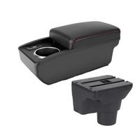IPEVMLZ For Kia For K2 Car Central Console Storage Box Car Armrest Box Storage Space Interior Modification With USB(B1 Red line 6 usb)
