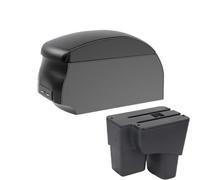IPEVMLZ For Kia For Pegas Car Armrest Box Central Storage Box Interior Retrofit Parts With USB Car Accessories(A2 Black single)