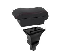 IPEVMLZ For Kia For Picanto Car Armrest Box For Kia For Morning Armrest Box Central Storage Box Interior Retrofit Car Accessories(B1 Black red 3USB)