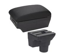 IPEVMLZ For Kia For Rio 4 Armrest For Kia For Rio X For X-Line Car Armrest Box Russi 2016 2017 2018 2019 2020 2021(A2 Black line 7USB)