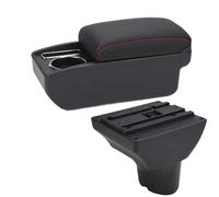 IPEVMLZ For N&issan For Kicks 2016 2017 2018 2019 2020 -2024 Car Armrest Box Interior Retrofit Auto Storage Box Car Accessories(C3 Black white NO USB)