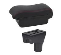 IPEVMLZ For N&issan For March For Micra K13 MK4 IV 2010-2023 For Sunny Car Armrest Box Central Console Store Content Storage Box(B2 Red Line)