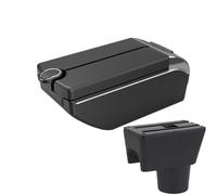IPEVMLZ For N&issan For Terrano 3 2012 2013 2014 2015 2016 2017 2018 Central Armrest Box Car Storage Box(B2 Black line 7USB)