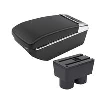 IPEVMLZ For N&issan For Tiida C11 For Latio For Sylphy Car Armrest Box Interior Center Storage Box Car Accessories(A2 Black line7 USB)