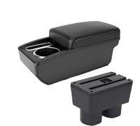 IPEVMLZ For N&issan For Tiida C11 For Tiida For Latio For Sylphy Interior Center Storage Box(A2 black line No USB)