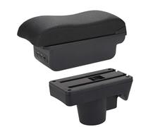 IPEVMLZ For Opel For Astra Armrest Box For Astra H 2006 2007 2008 2009 2010 2011 Car Armrest Curved Surface Storage Box(B2 black line 3USB)