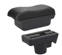 IPEVMLZ For Opel For Astra Armrest Box For Astra H 2006 2007 2008 2009 2010 2011 Car Armrest Curved Surface Storage Box(B3 Black white 3USB)