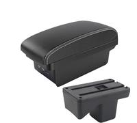 IPEVMLZ For Perodua For Axia 2023 Armrest Center Console Armrest Storage Box Car Accessories With Usb(B3 Black white 3USB)