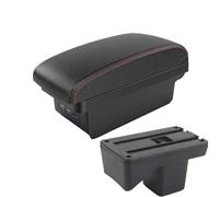 IPEVMLZ For Perodua For Axia 2023 Armrest Center Console Armrest Storage Box Car Accessories With Usb(B1 Black red 3USB)