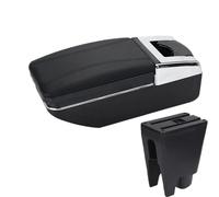 IPEVMLZ For Peugeot 107 Central Armrest Box Interior Car Accessories Store Box(A2 black line No USB)