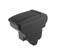 IPEVMLZ For Peugeot 2008 Armrest For Peugeot 208 Car Armrest Box 2019-2024 Retrofit Parts Storage Box Accessories(B1 Black red 4 USB)