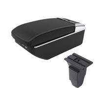 IPEVMLZ For PEUGEOT 206 Armrest Box For Peugeot 206 Cc Cabrio Car Armrest Storage Box Interior Retrofit Parts Car Accessories(A2 Black line7 USB)