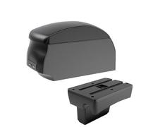 IPEVMLZ For Peugeot 307 Car Armrest Box Center Storage Box Interior Retrofit USB Charging Car Accessories(A2 Black single)