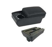 IPEVMLZ For Peugeot 307 I 2001-2007 2008 Armrest Box For Peugeot 307 CC Convertible Storage Box Car Accessories(B3 Black white 3USB)