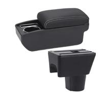 IPEVMLZ For R&enault For Duster Armrest Box 2012 2013 2014 2015 2016 2017 2018 Retrofit Interior Storage Box Car Accessories(C3 Black white NO USB)
